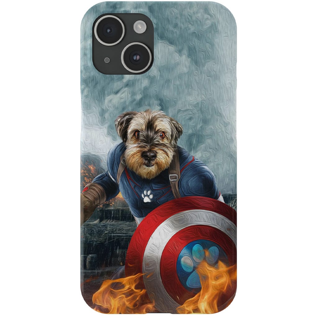 Funda para teléfono personalizada &#39;Capitán Doggmerica&#39;