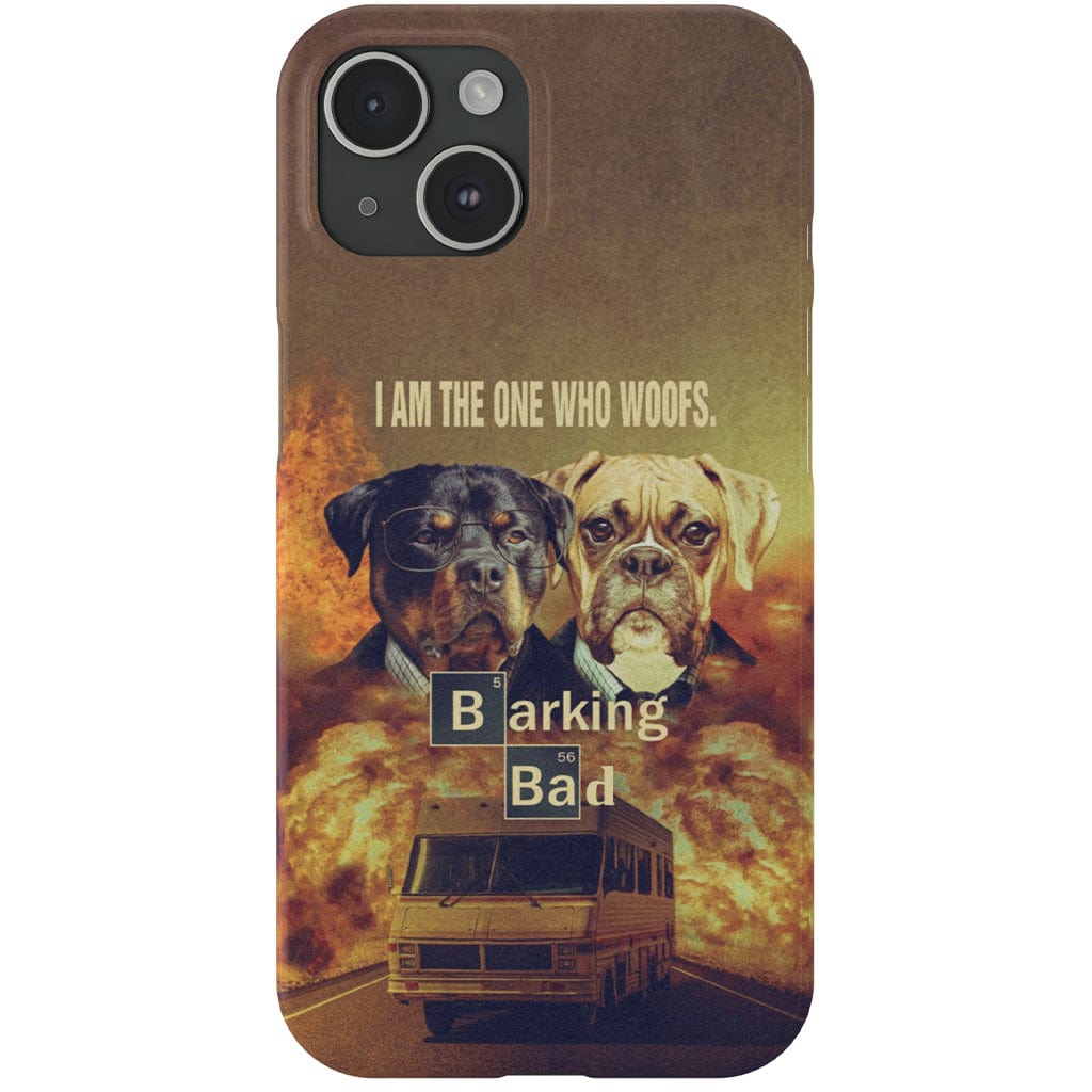 Funda personalizada para teléfono con 2 mascotas &#39;Barking Bad&#39;