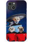 'Doggo-Trek' Funda personalizada para teléfono con 3 mascotas