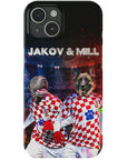 'Croatia Doggos' Funda personalizada para teléfono con 2 mascotas