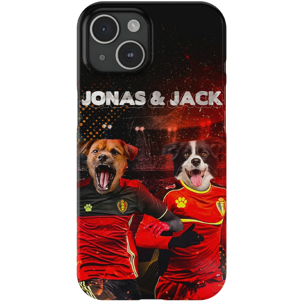 Funda personalizada para teléfono con 2 mascotas &#39;Belgium Doggos&#39;