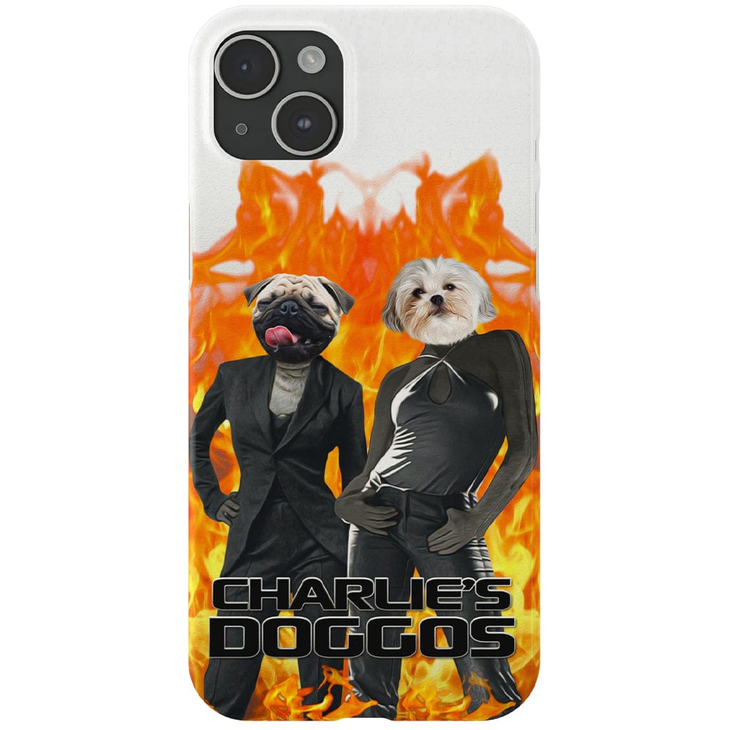 Funda personalizada para teléfono con 2 mascotas &#39;Charlie&#39;s Doggos&#39;