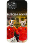 'Austria Doggos' Funda personalizada para teléfono con 2 mascotas