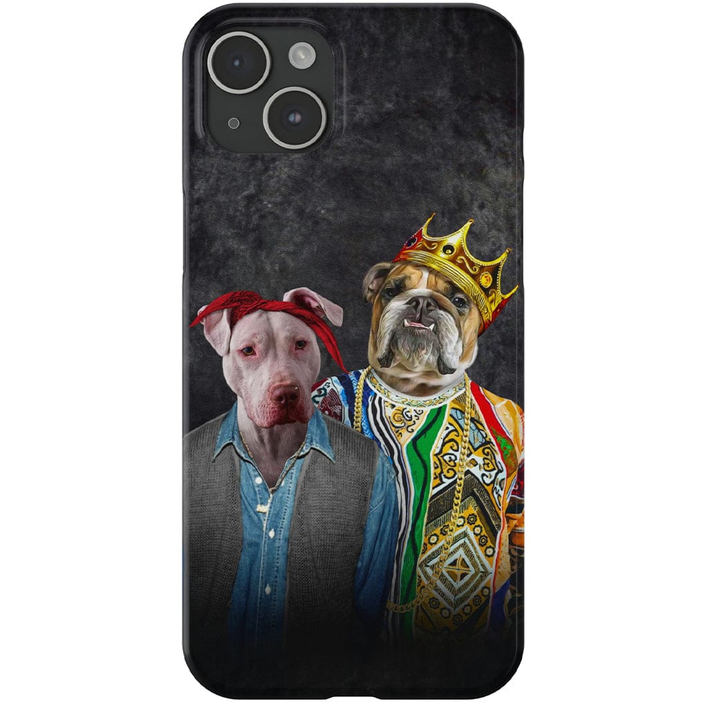 Funda personalizada para teléfono con 2 mascotas &#39;2Paw And Notorious DOG&#39;