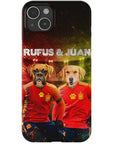 'Spain Doggos' Funda personalizada para teléfono con 2 mascotas