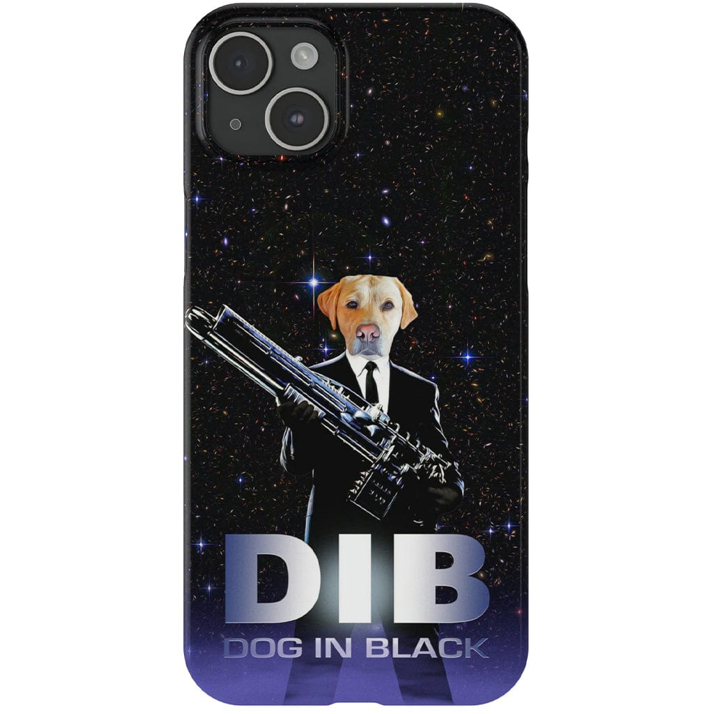 Funda para móvil personalizada &#39;Perro de negro&#39;