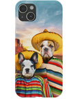 '2 Amigos' Funda personalizada para teléfono con 2 mascotas