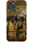 Funda para móvil personalizada con 2 mascotas 'Dog Busters'