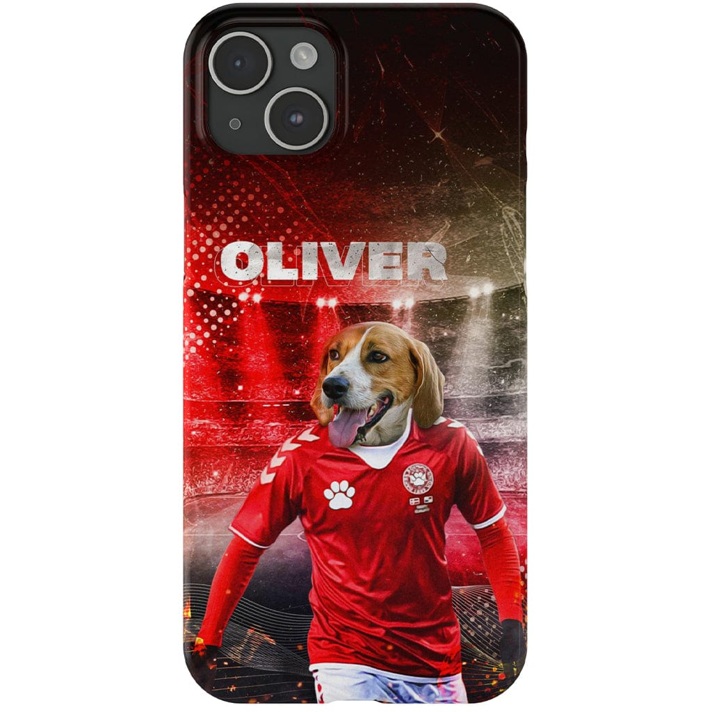 Funda para móvil personalizada &#39;Dinamarca Doggos Soccer&#39;