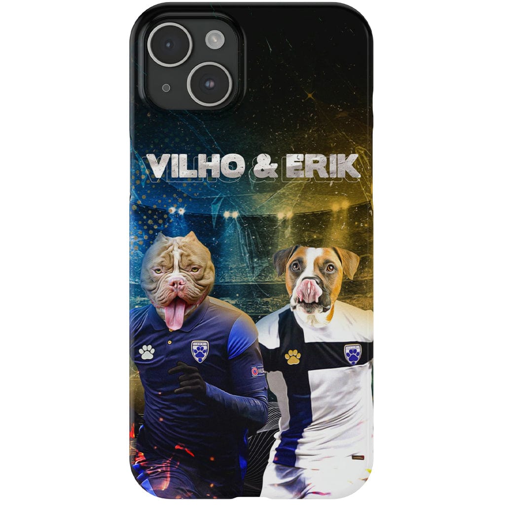 Funda personalizada para teléfono con 2 mascotas &#39;Finland Doggos&#39;