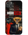 Funda personalizada para teléfono con 2 mascotas 'Doggo Heist'