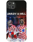 'Croatia Doggos' Funda personalizada para teléfono con 2 mascotas