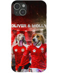 'Denmark Doggos' Funda personalizada para teléfono con 2 mascotas