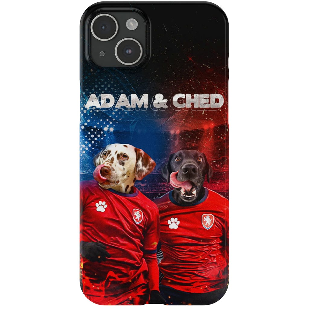 Funda personalizada para teléfono con 2 mascotas &#39;Czech Doggos&#39;