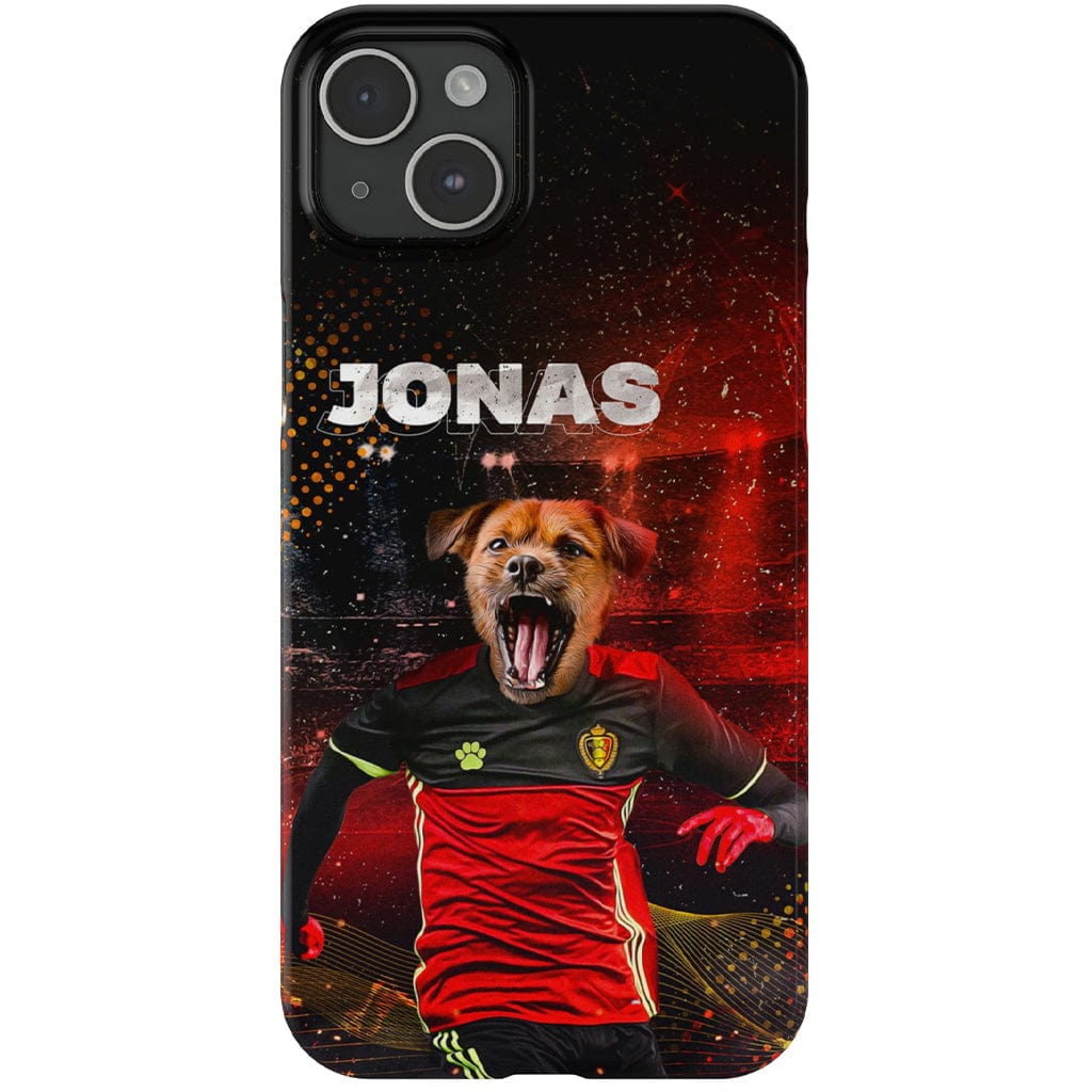 Funda para móvil personalizada &#39;Belgium Doggos Soccer&#39;