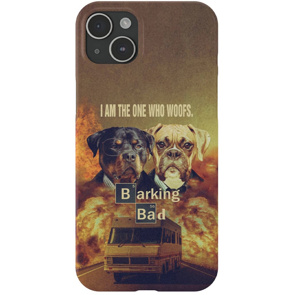 Funda personalizada para teléfono con 2 mascotas &#39;Barking Bad&#39;