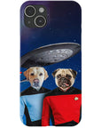 Funda personalizada para teléfono con 2 mascotas 'Doggo-Trek'