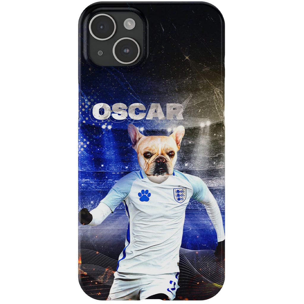 Funda para teléfono personalizada &#39;England Doggos Soccer&#39;