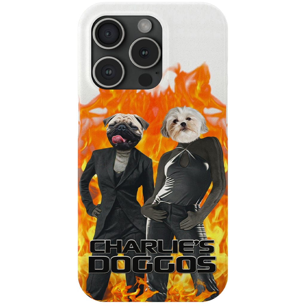 Funda personalizada para teléfono con 2 mascotas &#39;Charlie&#39;s Doggos&#39;