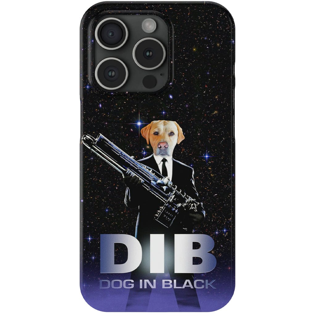 Funda para móvil personalizada &#39;Perro de negro&#39;