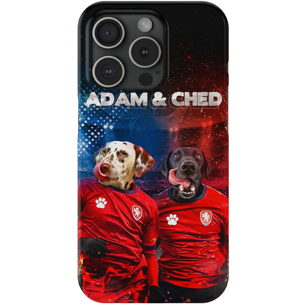 Funda personalizada para teléfono con 2 mascotas &#39;Czech Doggos&#39;