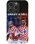 'Croatia Doggos' Funda personalizada para teléfono con 2 mascotas