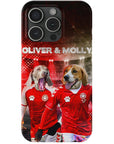 'Denmark Doggos' Funda personalizada para teléfono con 2 mascotas