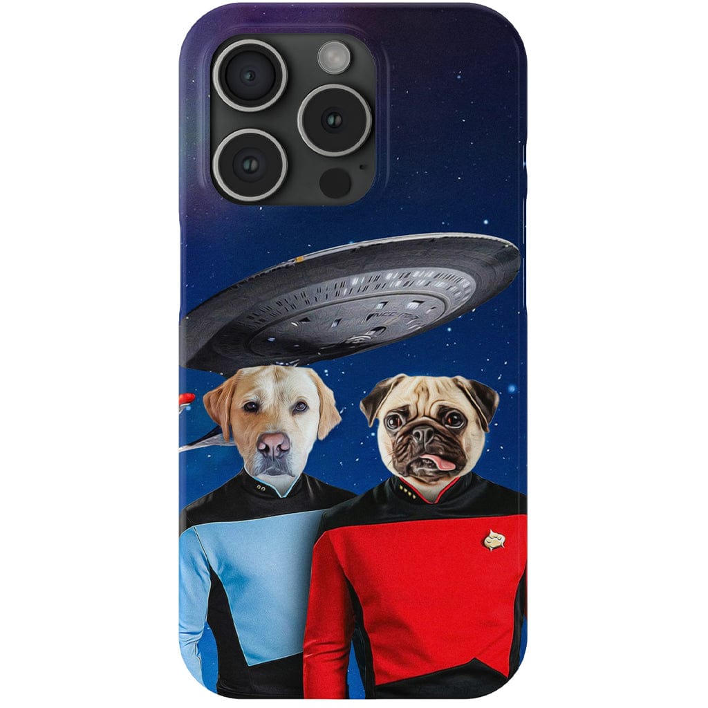 Funda personalizada para teléfono con 2 mascotas &#39;Doggo-Trek&#39;