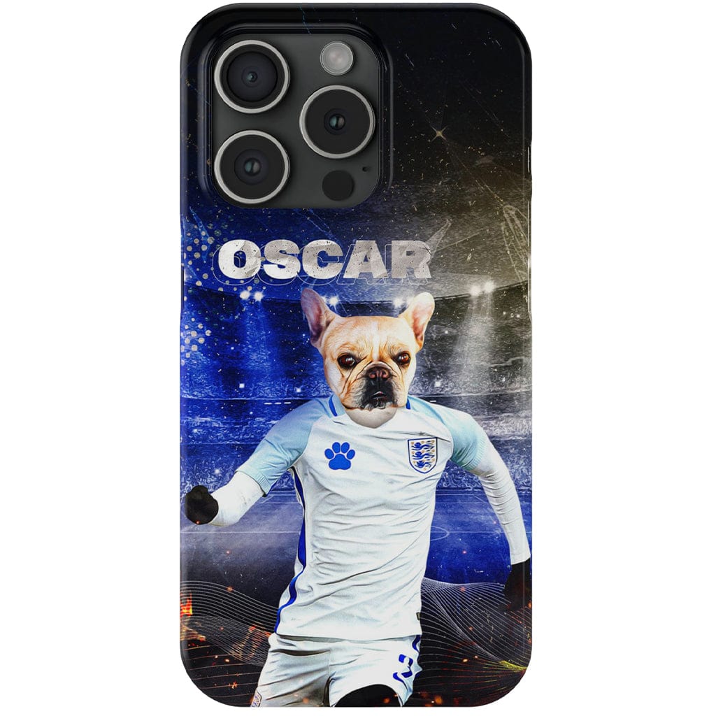 Funda para teléfono personalizada &#39;England Doggos Soccer&#39;