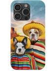 '2 Amigos' Funda personalizada para teléfono con 2 mascotas