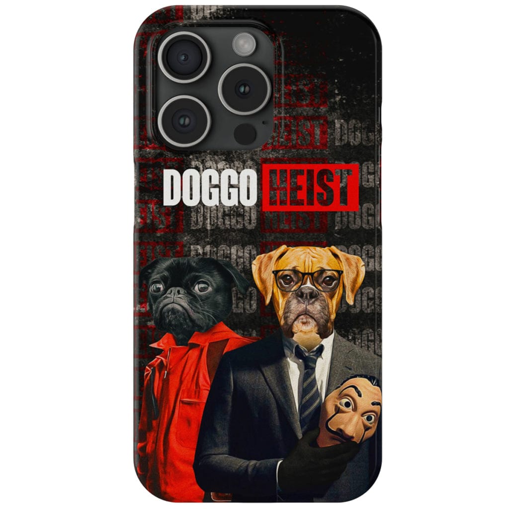 Funda personalizada para teléfono con 2 mascotas &#39;Doggo Heist&#39;