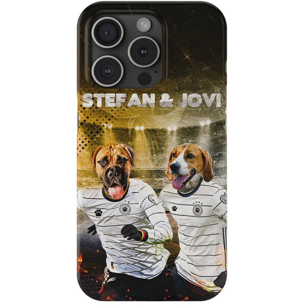 &#39;Alemania Doggos&#39; Funda personalizada para teléfono con 2 mascotas