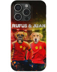 'Spain Doggos' Funda personalizada para teléfono con 2 mascotas