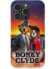 Funda personalizada para teléfono con 2 mascotas 'Boney and Clyde'