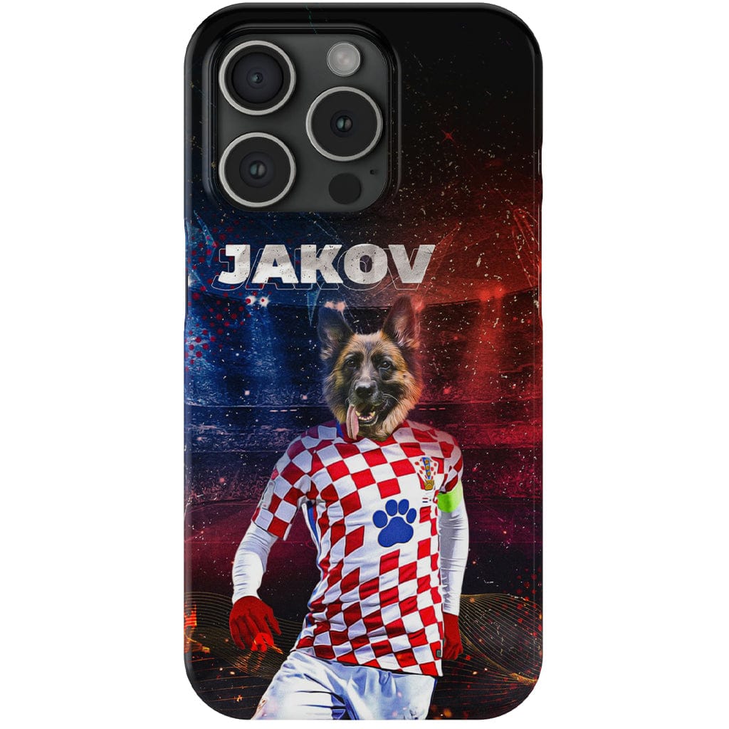 Funda para móvil personalizada &#39;Croacia Doggos Soccer&#39;