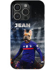 Funda para teléfono personalizada 'France Doggos Soccer'