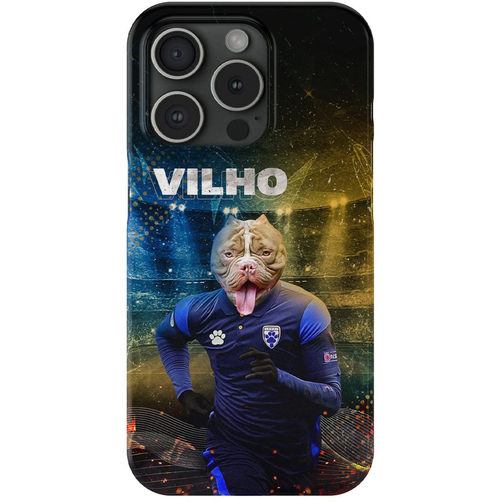 Funda para móvil personalizada &#39;Finland Doggos Soccer&#39;