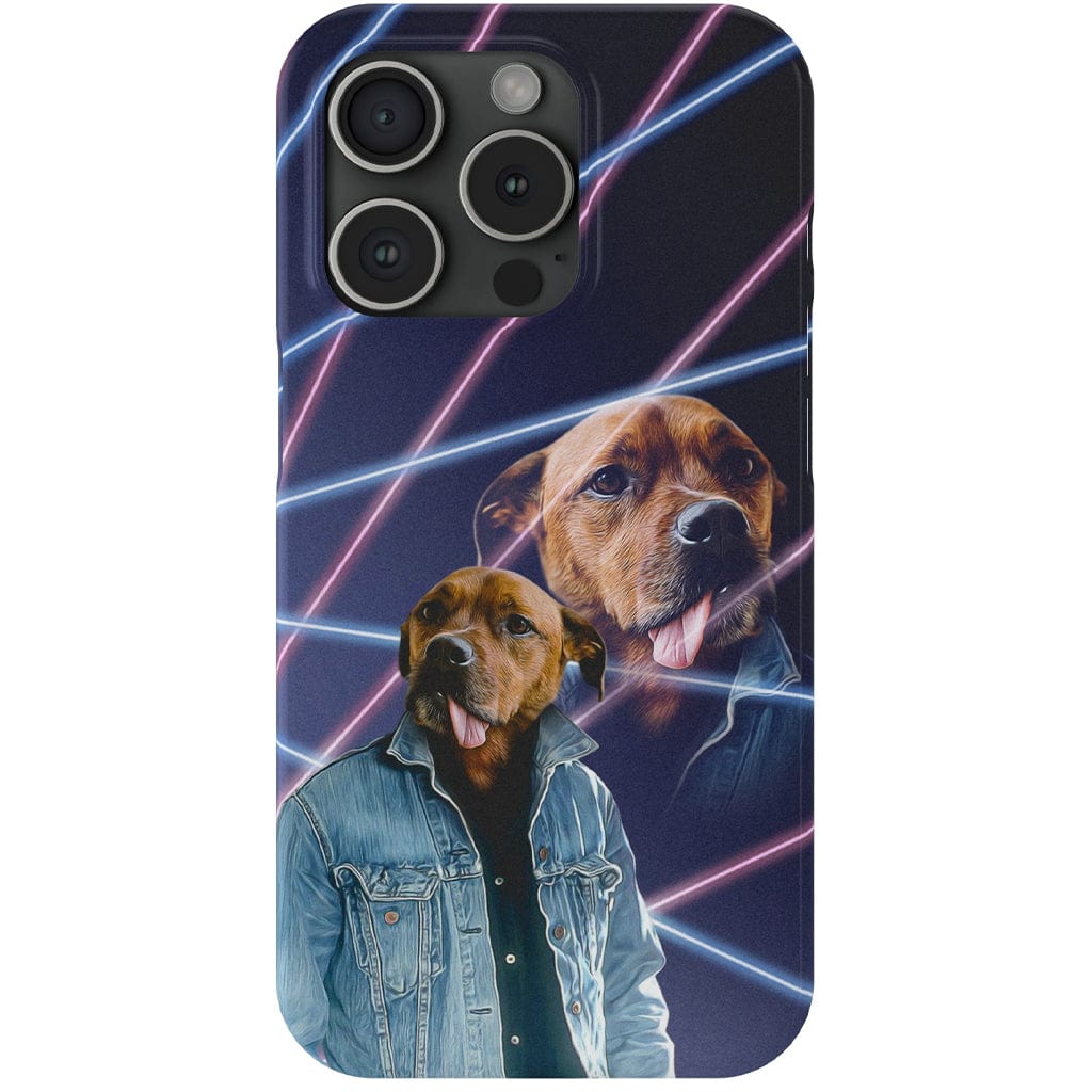 Funda personalizada para teléfono con mascota &#39;1980s Lazer Portrait&#39;