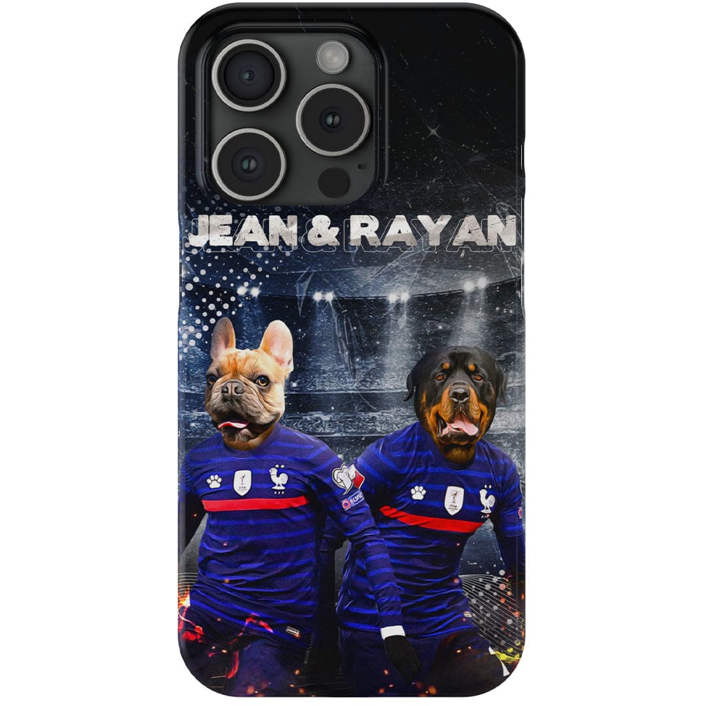 Funda personalizada para teléfono con 2 mascotas &#39;France Doggos&#39;