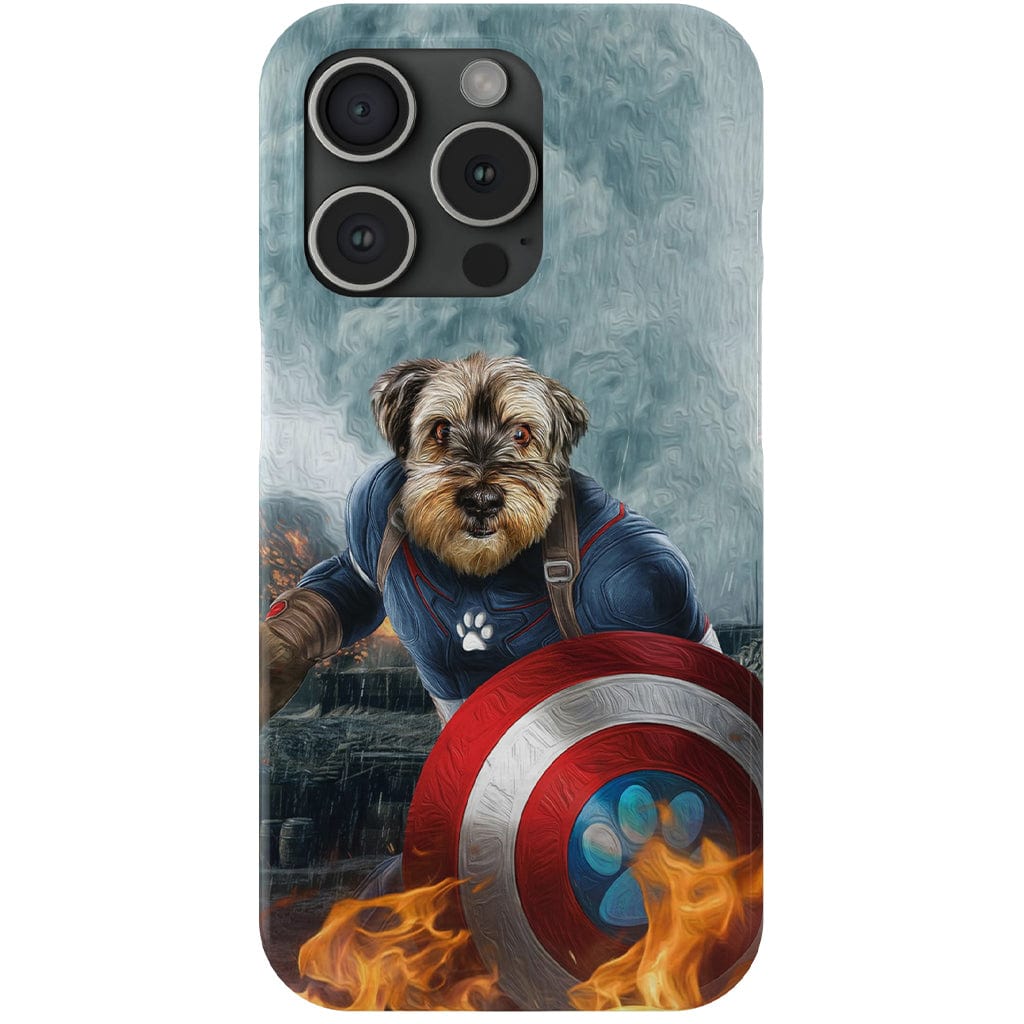 Funda para teléfono personalizada &#39;Capitán Doggmerica&#39;