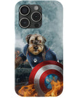 Funda para teléfono personalizada 'Capitán Doggmerica'