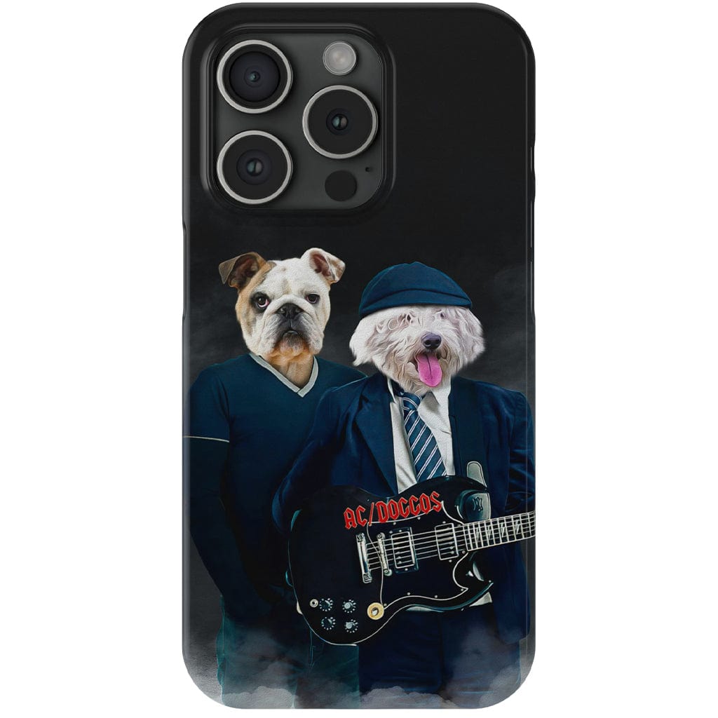 Funda personalizada para teléfono con 2 mascotas &#39;AC/Doggos&#39;