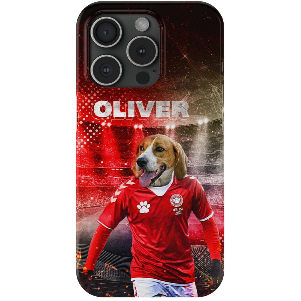 Funda para móvil personalizada &#39;Dinamarca Doggos Soccer&#39;