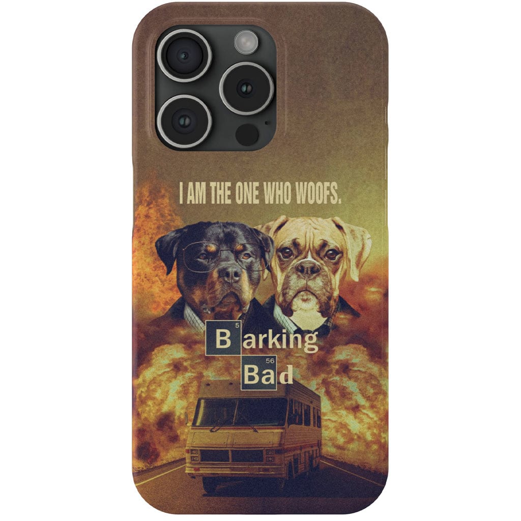 Funda personalizada para teléfono con 2 mascotas &#39;Barking Bad&#39;