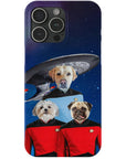 'Doggo-Trek' Funda personalizada para teléfono con 3 mascotas