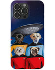 'Doggo-Trek' Funda personalizada para teléfono con 4 mascotas