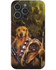 Funda personalizada para teléfono con 2 mascotas 'Chewdogga &amp; Dogg-E-Wok'