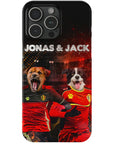 Funda personalizada para teléfono con 2 mascotas 'Belgium Doggos'