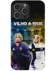 Funda personalizada para teléfono con 2 mascotas 'Finland Doggos'