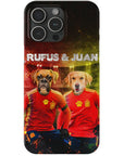 'Spain Doggos' Funda personalizada para teléfono con 2 mascotas